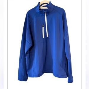 Brooks Brothers Blue & White Pro Sport Zero Restriction Tour Retro Core Go XL